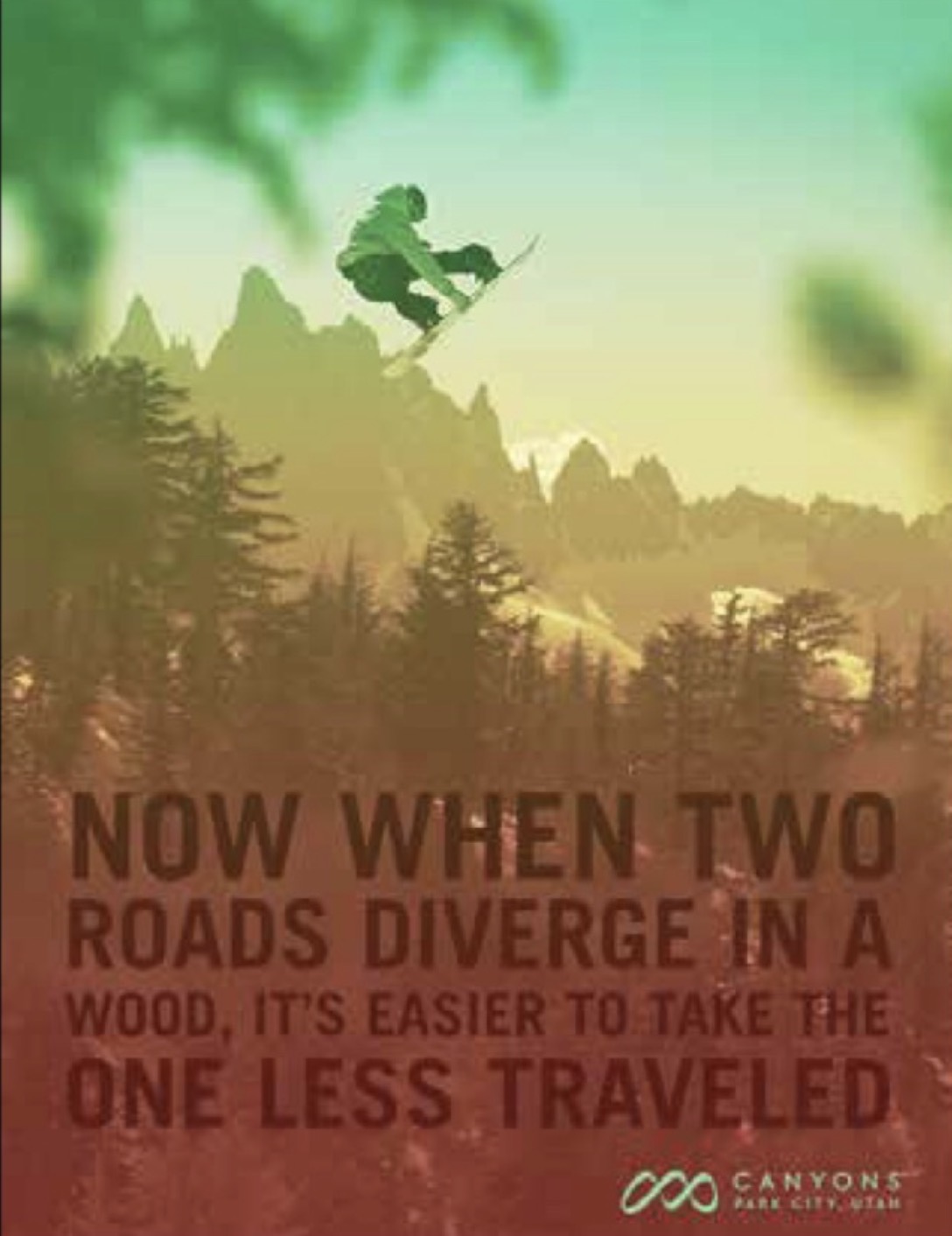 Canyons — Now when two roads diverge in a wood, it’s easier to take the one less traveled